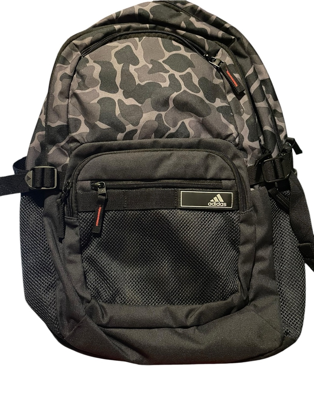 adidas Black and Gray Camo Backpack